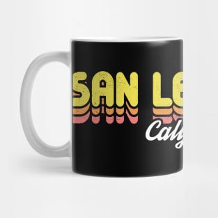 Retro San Leandro California Mug